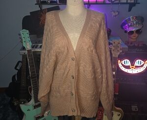 Elegant Knit Button-Up Cardigan